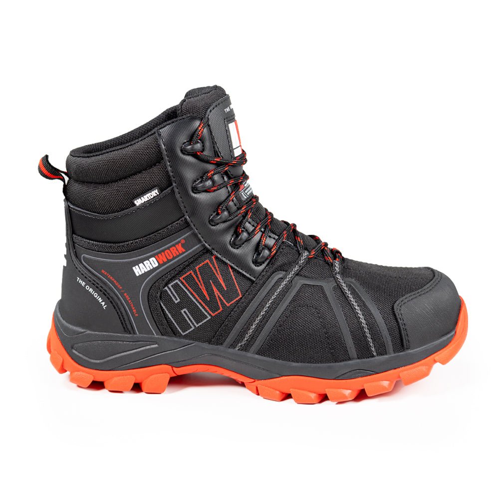1000x1000-bering-high-red-vista1-7bdb5f92-d49b-4611-823f-b20927270f31.jpg Zapato de seguridad HARDWORK HW Bering High C/ Thinsulate Red Unisex - Imagen 1