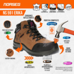 Botín de seguridad NORSEG Erika NS 591 Mujer - Imagen 4