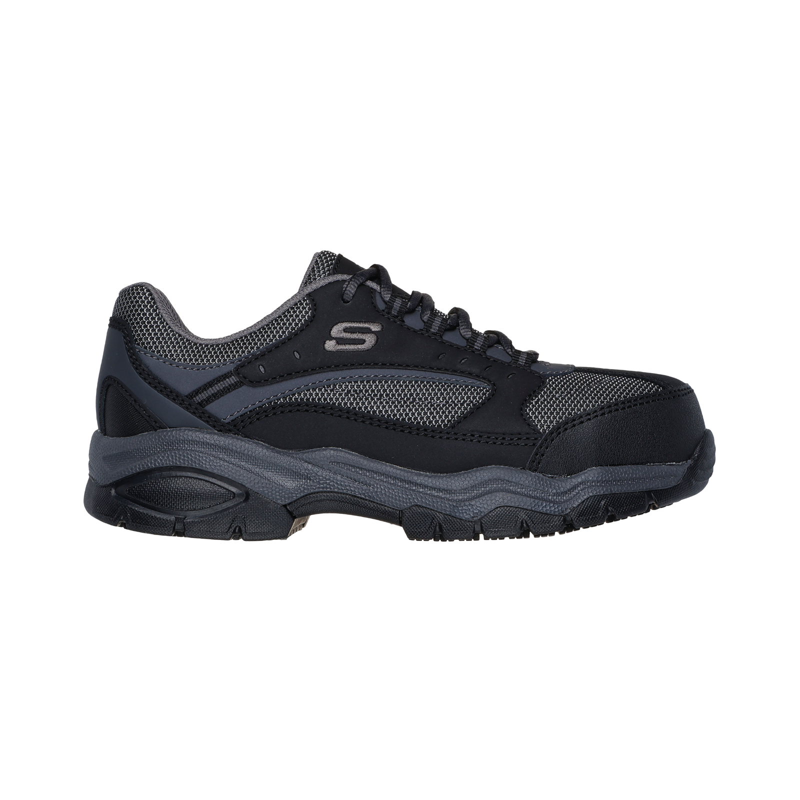 BISCOECHARCOAL_1.png Skechers Zapatilla Mujer Seguridad Biscoe Negro - Imagen 1