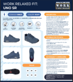 Skechers Zapatilla Mujer Ocupacional Uno Navy - Imagen 5