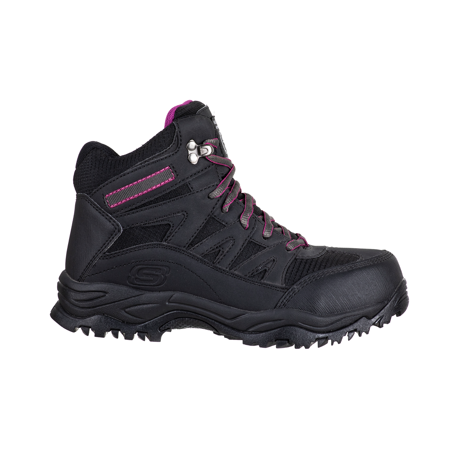 046bb8ba-8461-4253-8840-61347cda8ad8-1.png Botín de seguridad Skechers Pomeria Negro Morado - Imagen 1