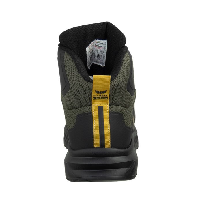 Botín de seguridad Edelbrock Fly Work 2 DK Green Black - Imagen 5
