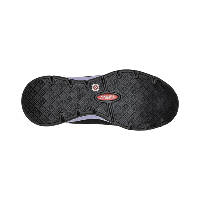 Zapato de Seguridad Skechers Arch Fit SR Evzan Negro Morado - Imagen 4