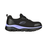 Zapato de Seguridad Skechers Arch Fit SR Evzan Negro Morado
