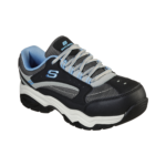 Zapato de Seguridad Skechers Biscoe Negro Azul - Imagen 2