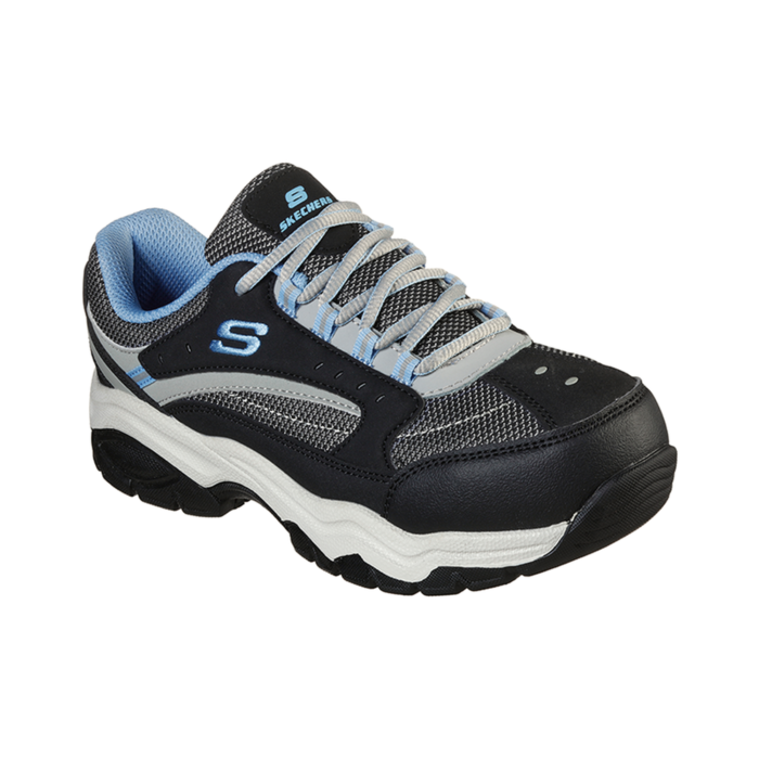 Zapato de Seguridad Skechers Biscoe Negro Azul - Imagen 2