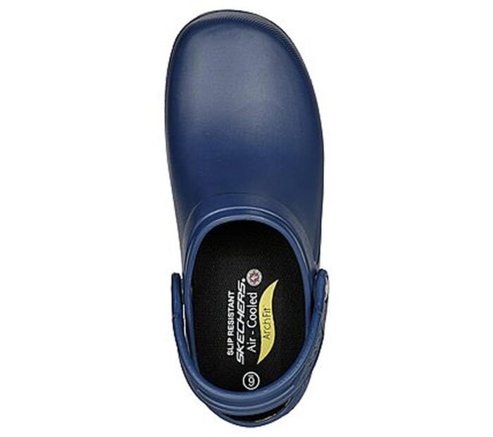 Zuecos ocupacional Skechers Arch Fit Riverbound Azul - Imagen 4