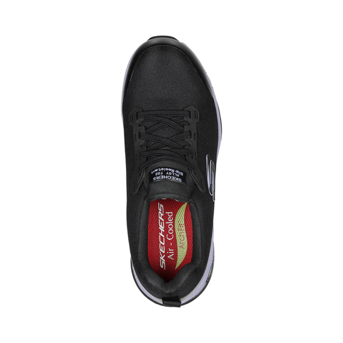 Zapato de Seguridad Skechers Arch Fit SR Evzan Negro Morado - Imagen 3